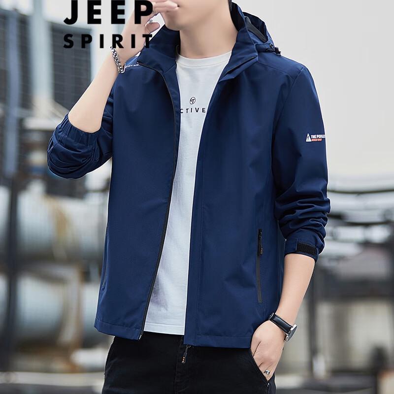 JEEP SPIRIT Men's Casual Windbreaker Jacket