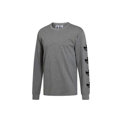 Originale Atmungsaktive Lässige Bequeme Sport Langarm T-Shirt Herren Oberteile Grau GL9952