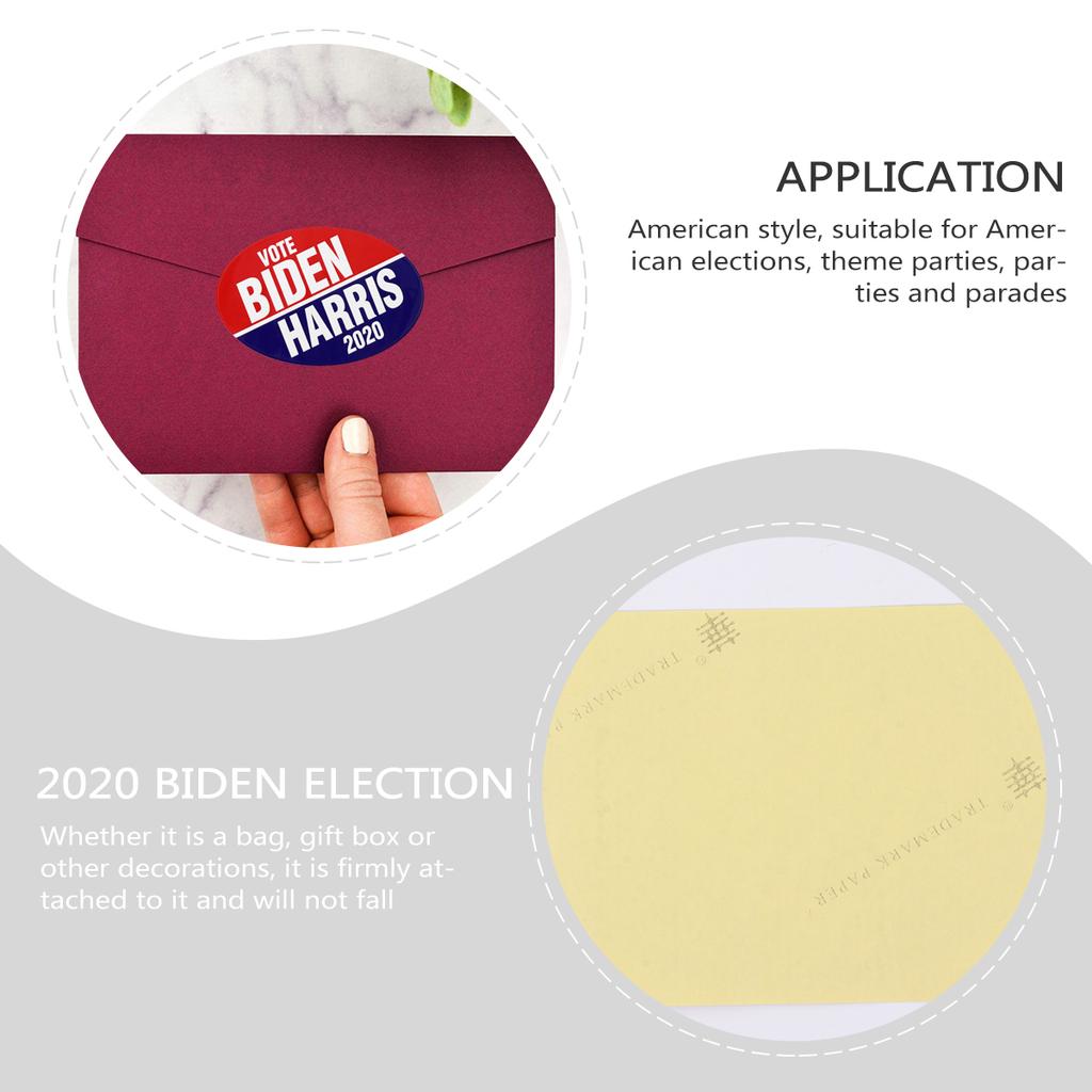 2020 Pegatinas de automóviles Biden Elección presidencial estadounidense rectangular respetuoso con el medio ambiente del PVC Material adhesivo 2020 Pegatinas de automóviles Biden Elección presidencial estadounidense rectangular respetuoso con el medio ambiente del PVC Material adhesivo