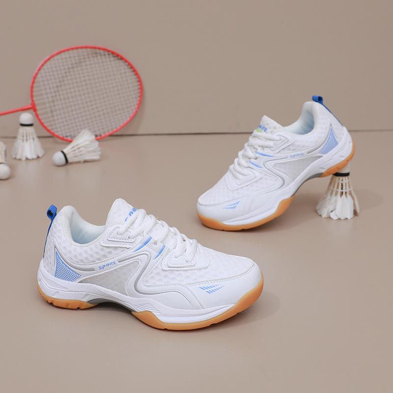 Summer Breathable Badminton & Tennis Shoes for Men & Women – Professional Training with Rubber Sole