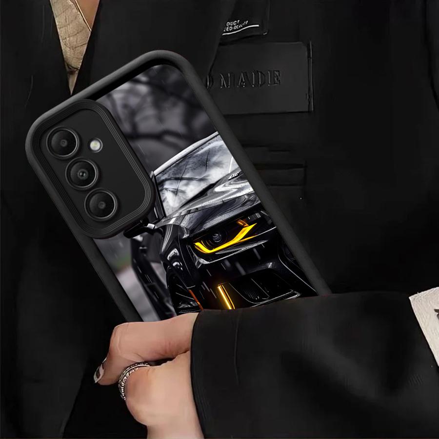 Luxury Stylish Supercar Phone Cover Case for Samsung Galaxy A16 A26 A32 A23 A56 A51 A73 A12 A13 A35 A36 A15 A71 A72 A34 A53 A54