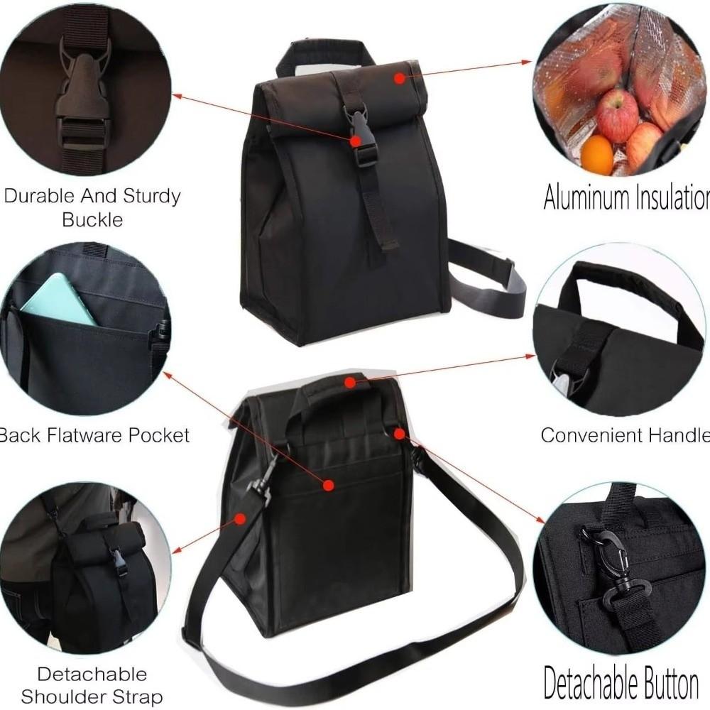 Portable Collapsible Cooler Lunch Bags Lightweight Insulated Meal Container  Camping