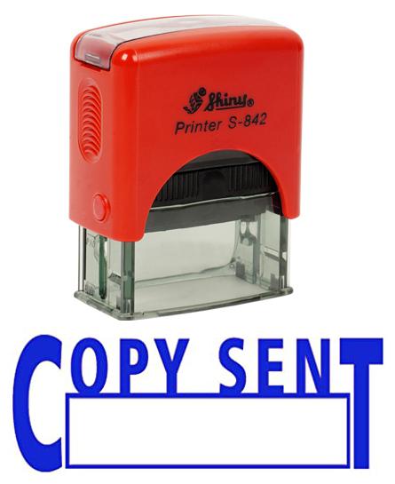 Printtoo COPY SENT Self Inking Rubber Stamp Custom Shiny Office Stationery