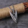 Odin's Spear Gungnir Viking Necklace For Men with Rune Symbol Labradorite Norse Pagan Jewelry Gift