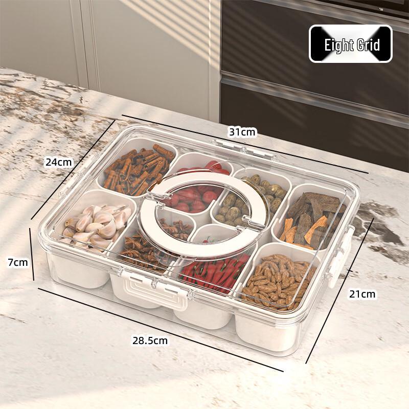 Ru Han 8-Compartment Sealed Spice Storage Box Set