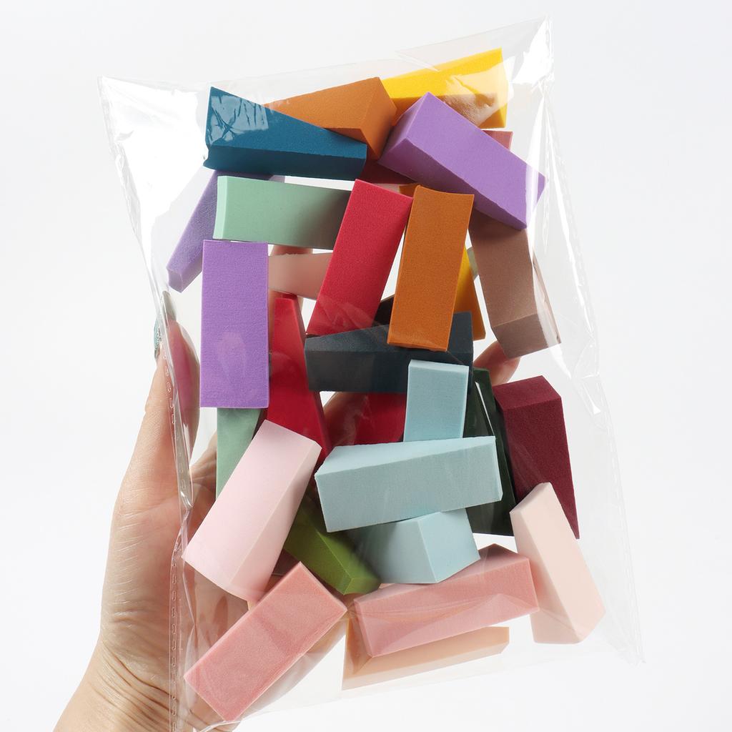 Random Trapezoidal Powder Puff 10-20-30-50-100Pcs, Wet and Dry Makeup Tools, Suitable for All Skin Types
