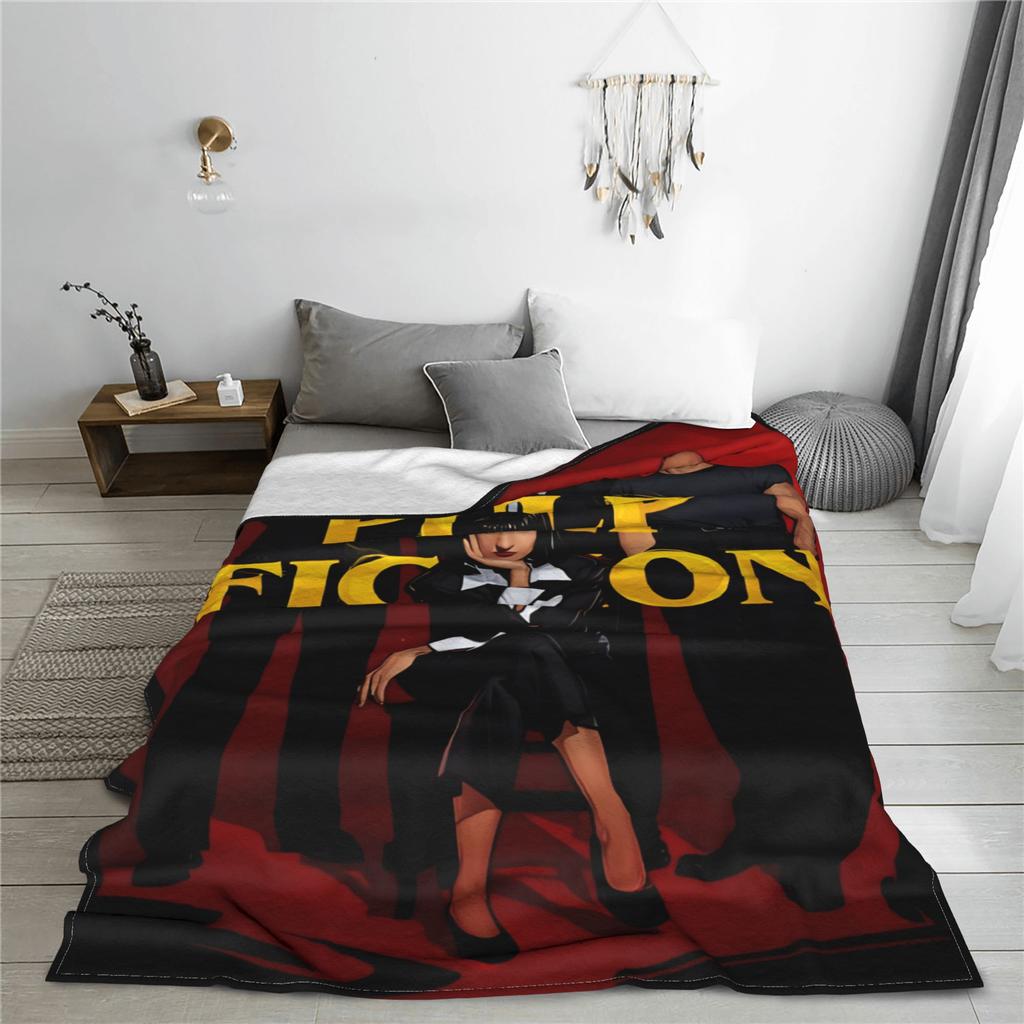 Pulp Fiction Team Blanket Super Warm Print Plush Bedding Throws For Boy Girl Outdoor Flannel Bedspread Bed Cover