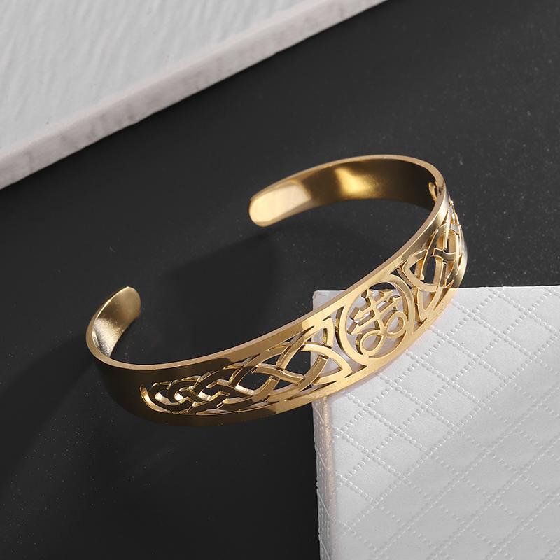 Men Women Catholic San Benito Cross Jesus Stainless Steel Bracelet Religious Jewelry Fashion Amulet Gift for