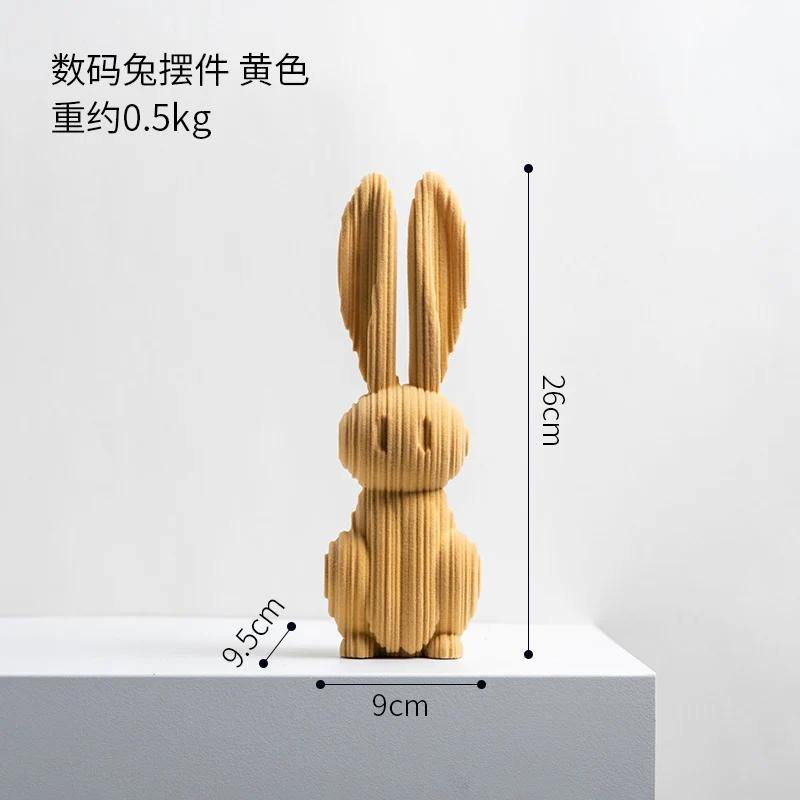 

Смола цифровой кролик дом гостиная украшения аксессуары веранда винный шкаф журнальный столик украшения аксессуары европейское искусство