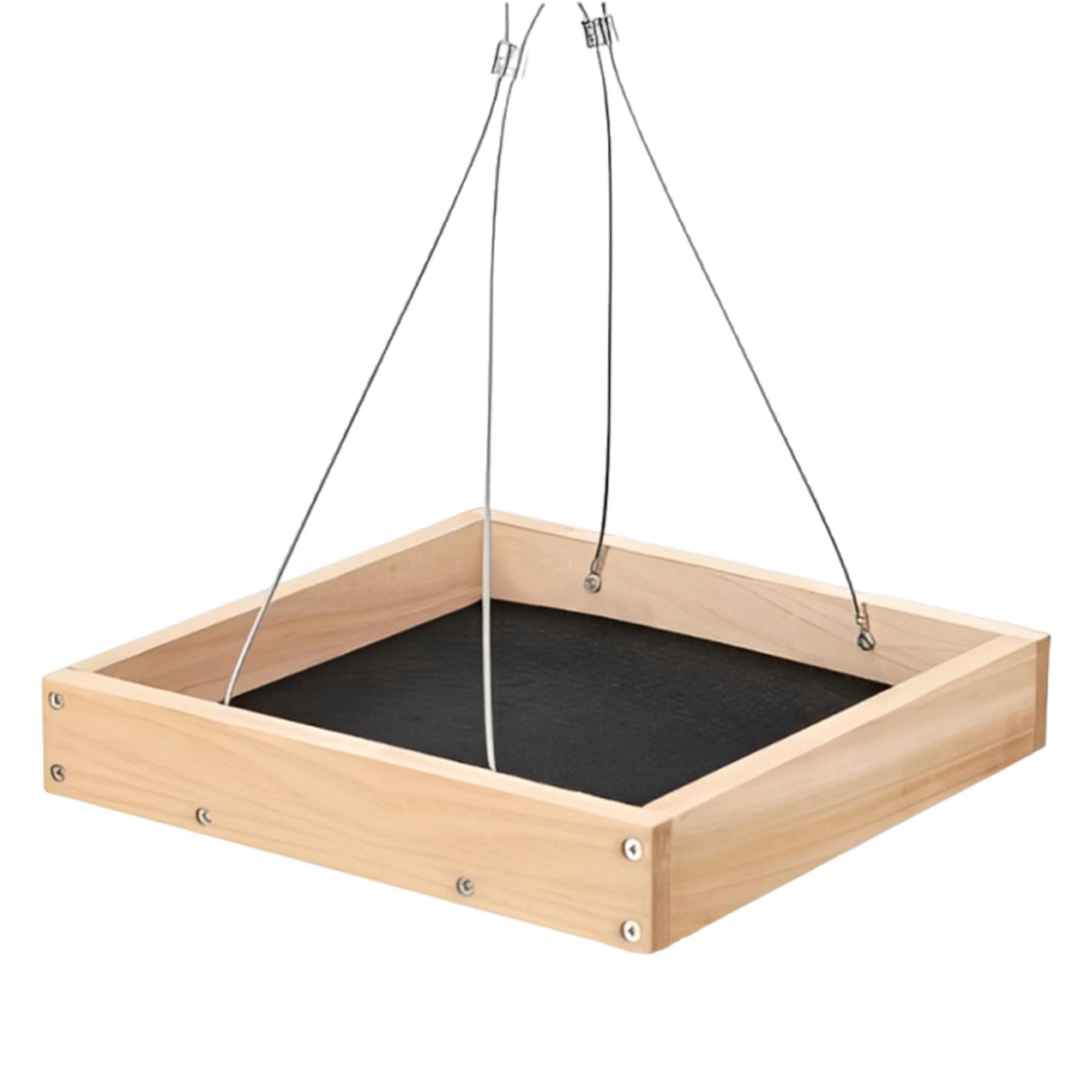 

Large Hanging Bird Feeder Tray, Spacious Bird Feeder With Mesh Tray. One Size