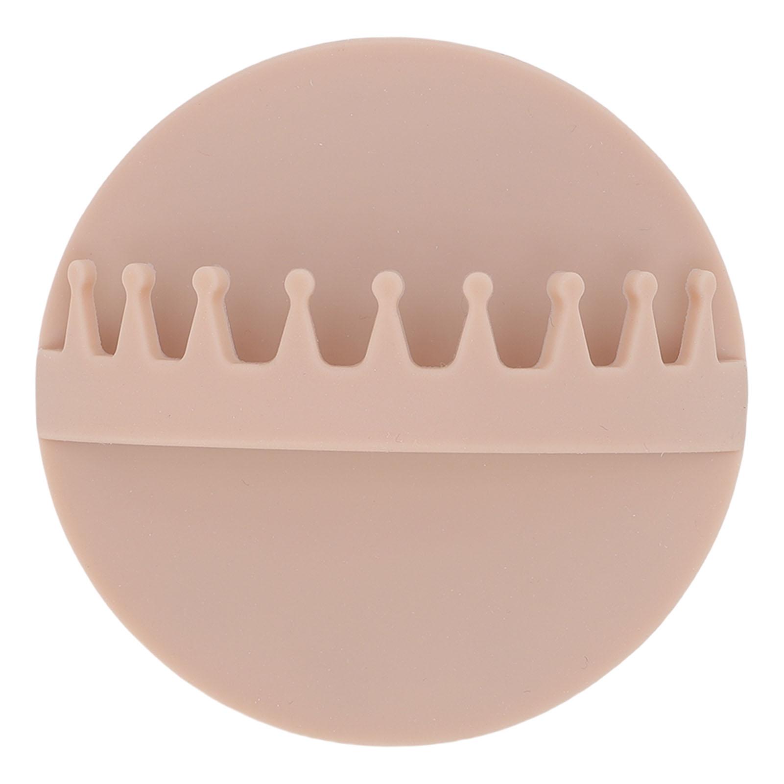 

Shower Wall Hair Catcher Suction Cup Easy Storage Universal Silicone Hair Collector for Bathroom Beige