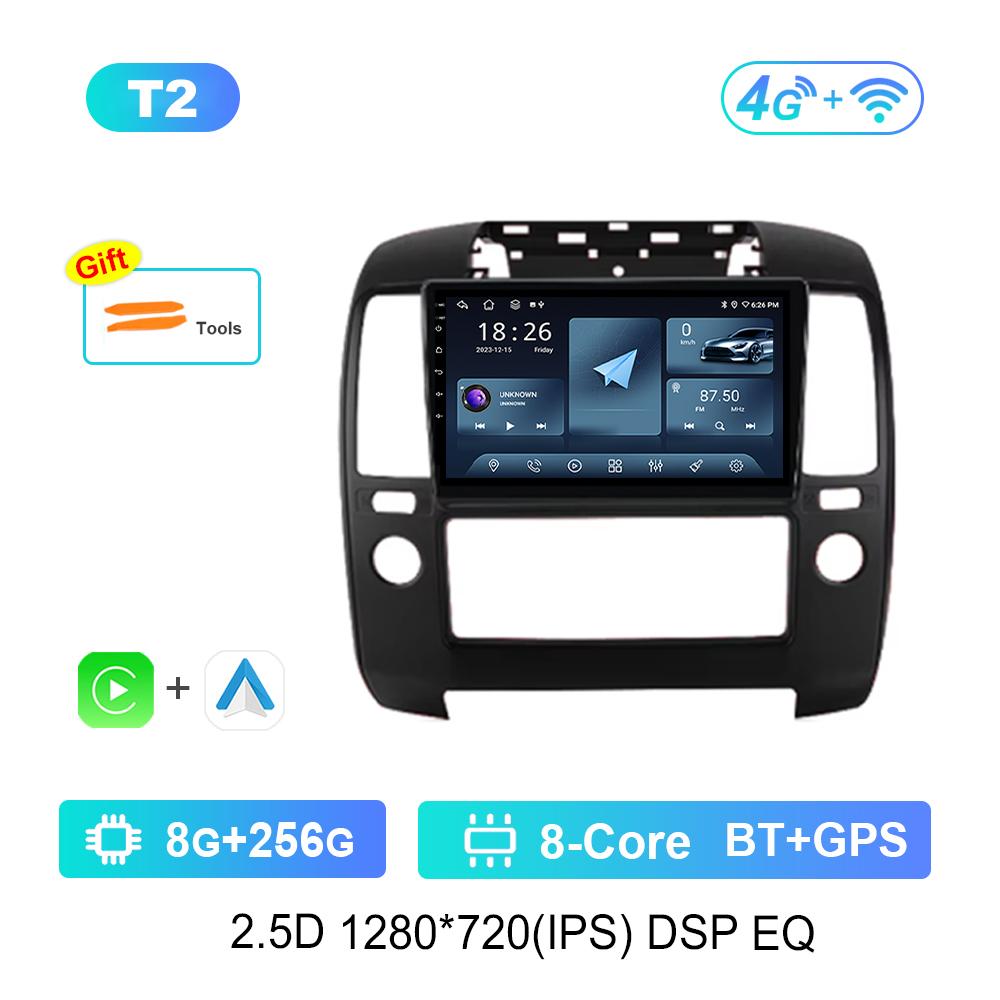 Bluetooth 9'' for NISSAN NAVARA 2006 - 2012 Android OS GPS Car Video Multimedia Player Auto Tools WiFi IPS Screen 4G Cooling Fan