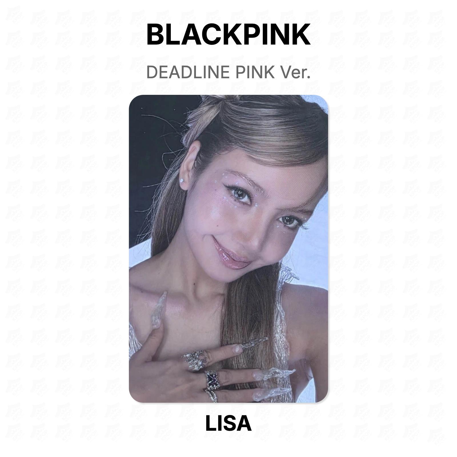 BLACKPINK DEADLINE PINK Ver. Official Photocard LISA