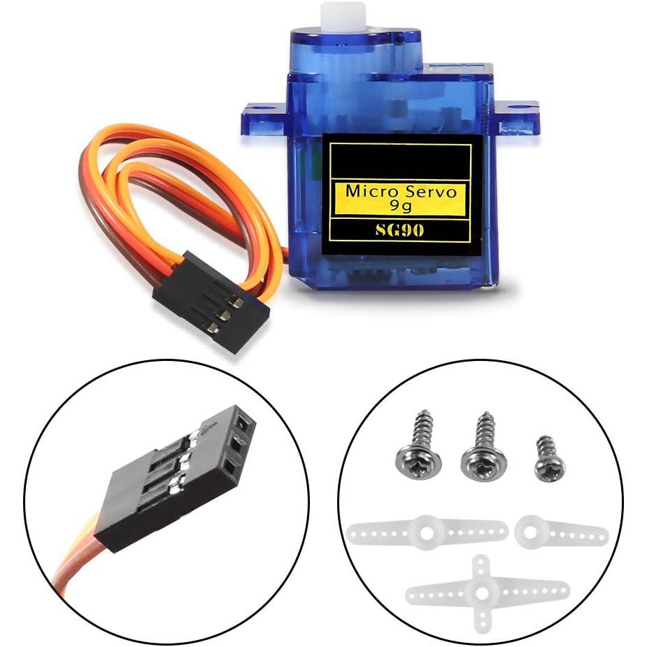 5 ks SG90 Micro Servo Motor Mini Servo SG90 9g Servo Kit Kompatibilní s RC vrtulníkem Letadlo Auto Lodní Robot