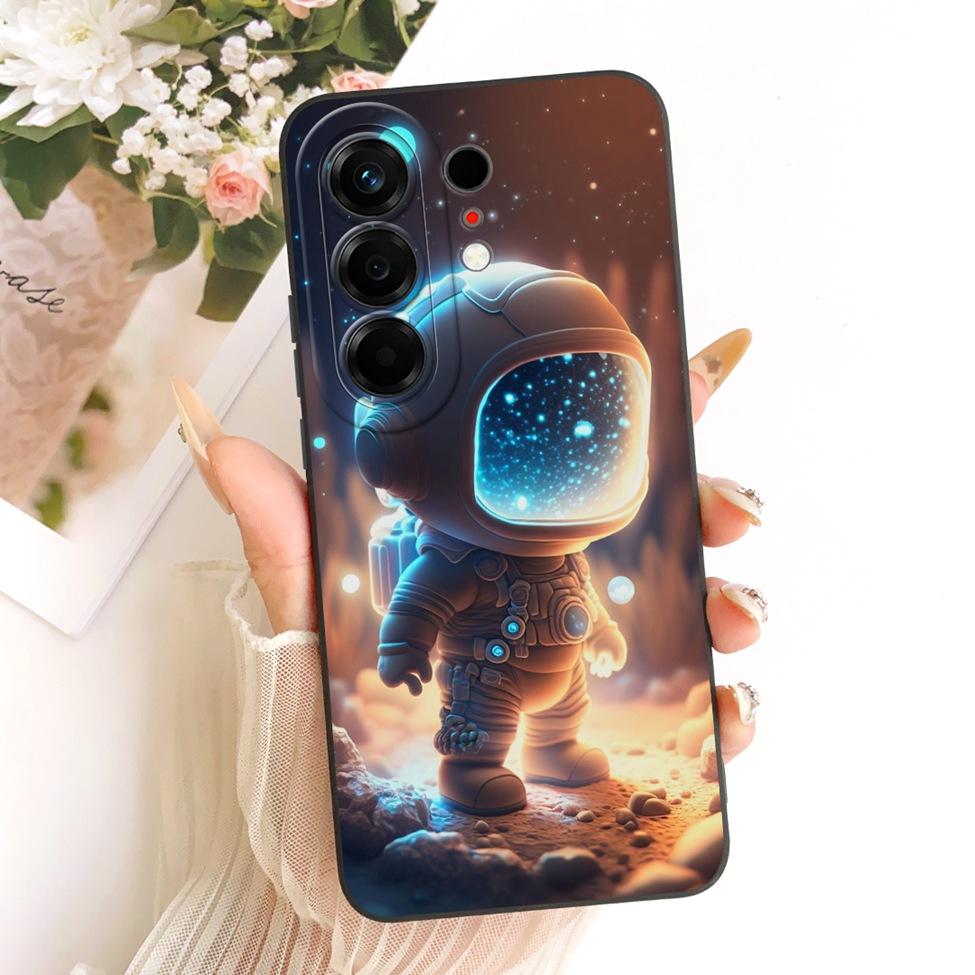 Hülle Für Tecno Camon 50 4G Cover CN5 Luxus Mode Blumen Kawaii Niedlich Bemalt Stoßfest Silikonhülle Für Techno Camon 50 4G