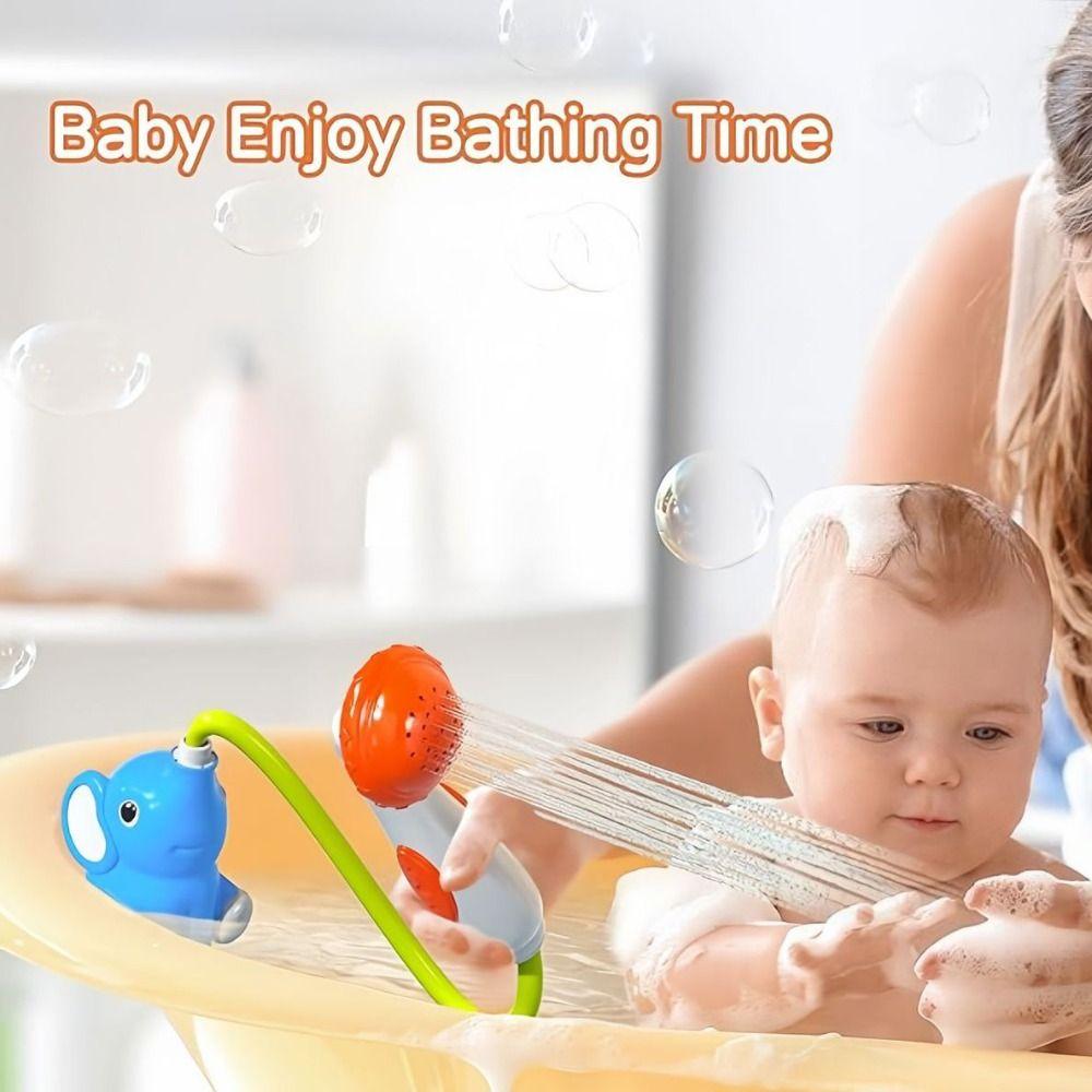 Watering Elephant Water Pump  Toy Sensory Play Waterfall Bathtub Toy  Pool Fun