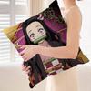 Cartoon Character Kamado Nezuko Cushion Cover Polyester Sofa Cushions Decorative Throw Pillows Home Decoration Pillowcover