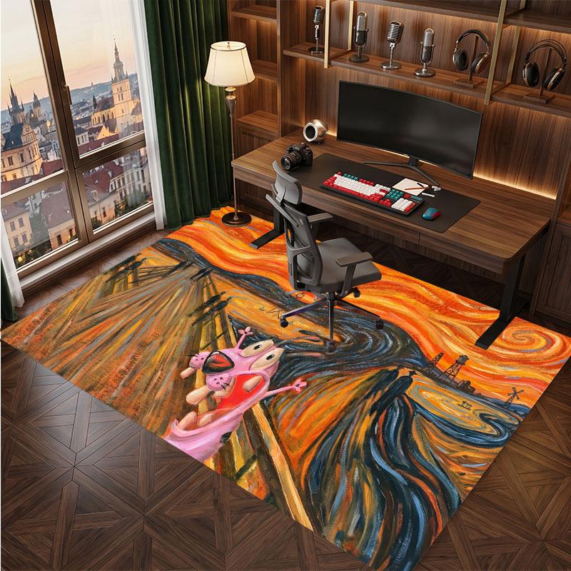 Courage the Cowardly Dog Rug Soft Thick Non Slip Floor Carpet for Bedroom Living Room Home Decor