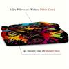 Extreme Sports Color Tie Dye Dirt Motorcycle 3D Print For Boys Men Bedding Cover Pillowcase Colorful Graffiti Style Duvet Cover