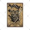 Classic Barber Shop Vintage Tin Signs Decorative Metal Plaque Metal Retro Wall Plates Salon Haircut and Shave Poster Wall Decor