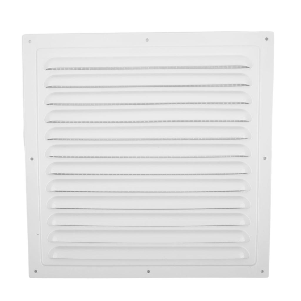 1PCS 250/300MM Air Vent White Metal Louver Vent Grille Cover Square Vent Insect Screen Cover For Covering Wall /ceiling Openings