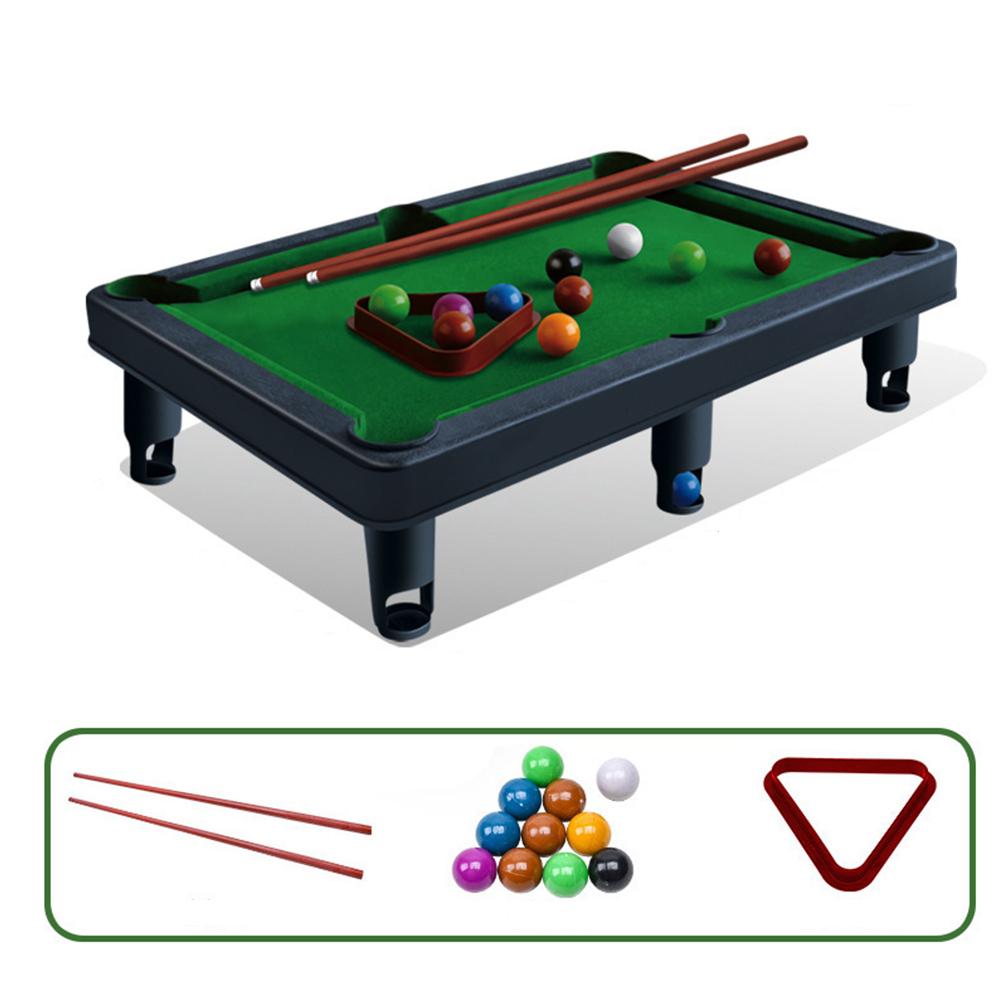 Tischbillard-Set mit 2 Queues & Kugeln Miniatur-Poolspiel Tragbar Stressabbau Home-Office Schreibtischspiele