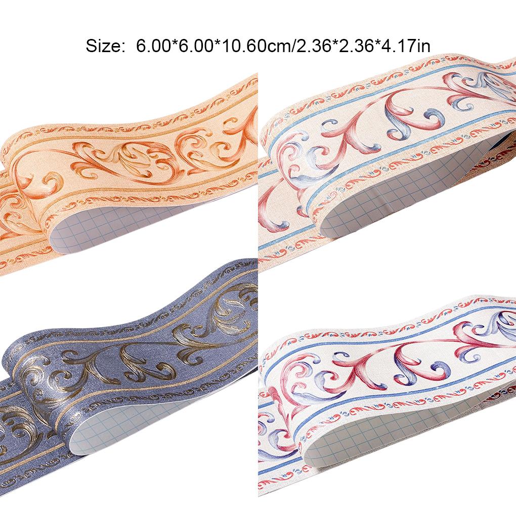 Waistline Sticker Self-Adhesive Border Waterproof Wall Stickers Bedroom Removable Smooth Decorative Wallpaper Tile Floor