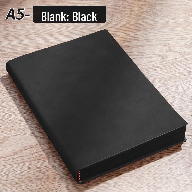 A5 Premium Soft Cover Business Meeting Notebook - Sheepskin, Thickened, 20 Sheets