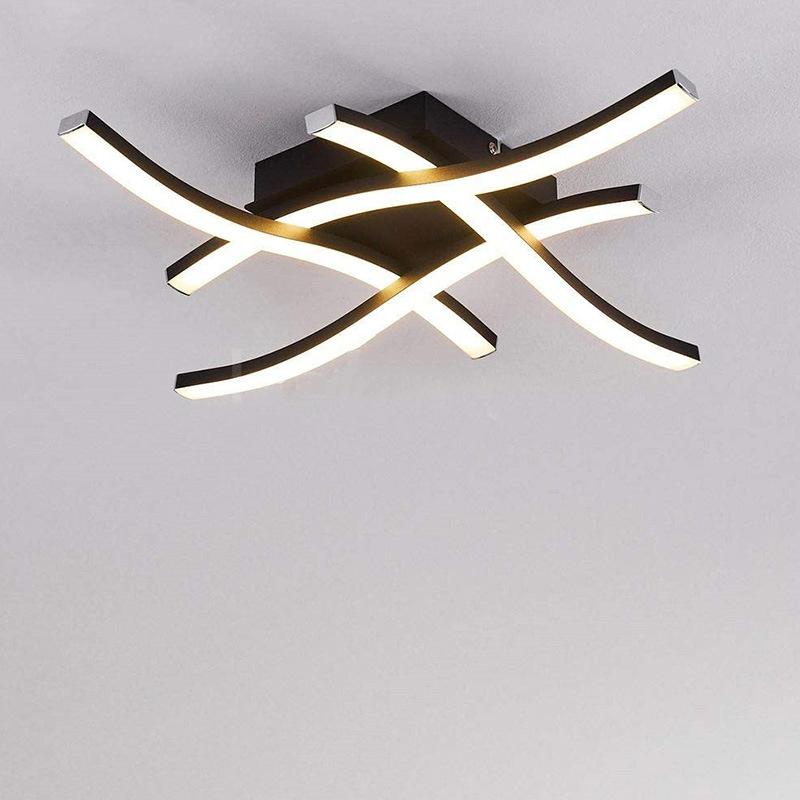 LED Ceiling Light Surface Installation Living Room Lamp Modern Bedroom Kitchen Led Ceiling Light Elegant Curved Ceiling Light