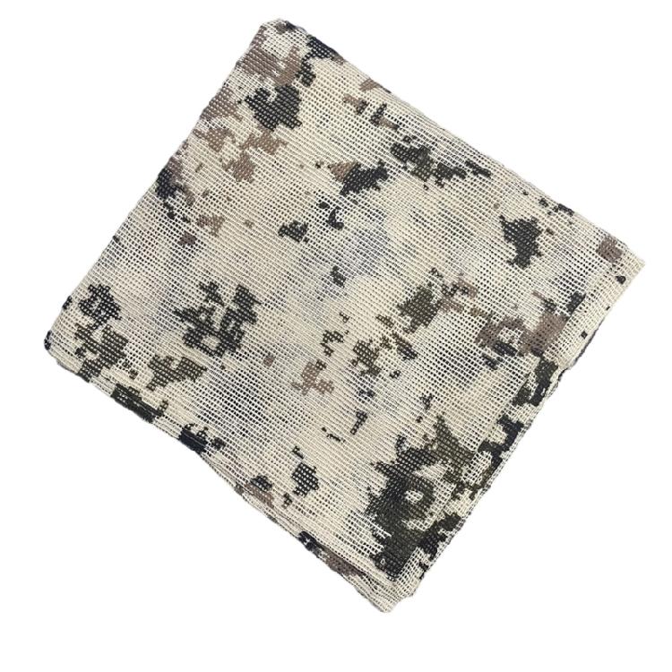 Camouflage Shemagh Scarf Desert Scarves Mesh Shawl Head Wrap for Outdoor Camping