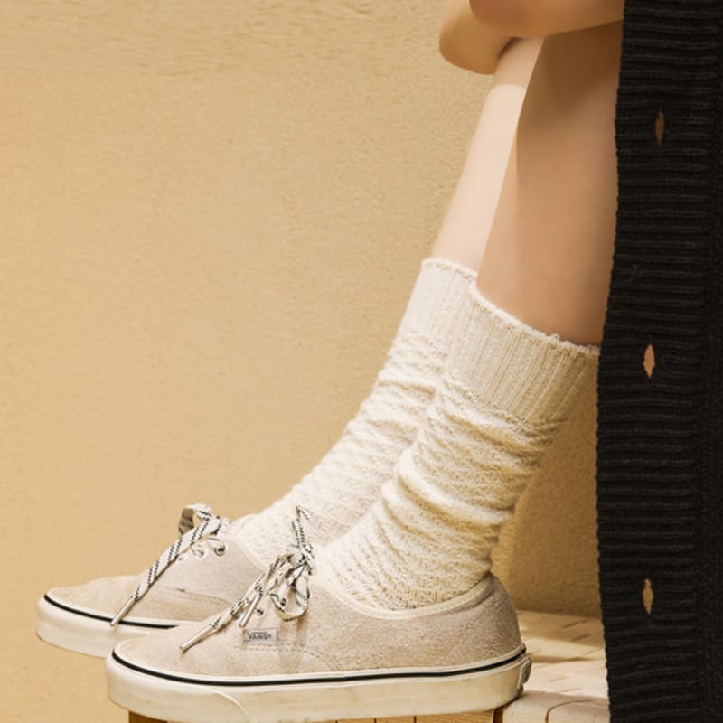 

Biarritz socks parka cashmere wool socks 7 colors Burgundy