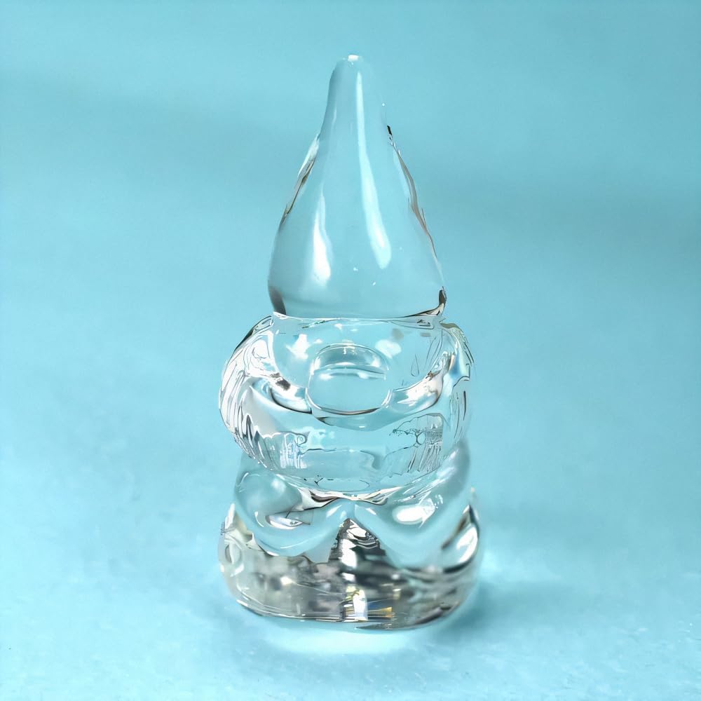 Four Cart Cute Handmade Glass Craft "Nisse, the Fairy that Brings Happiness" x 3-Piece Set