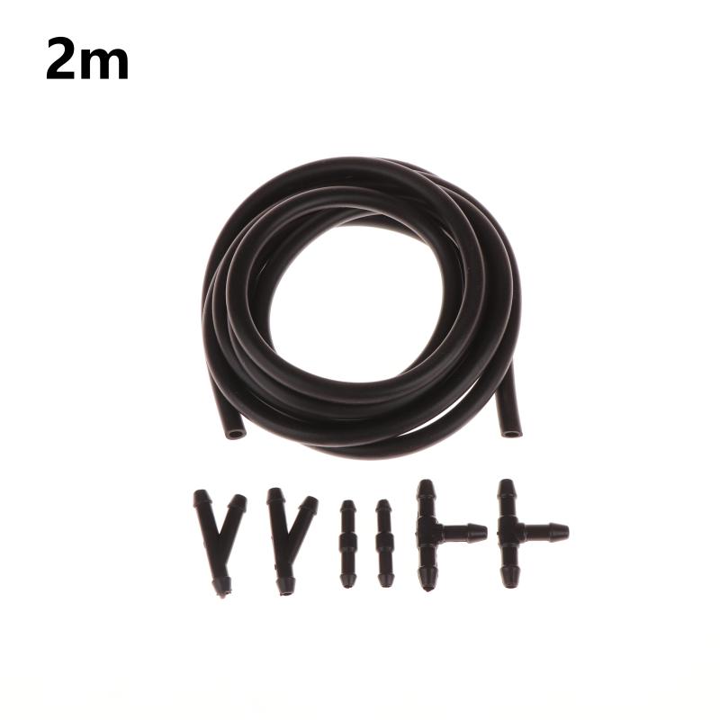 Windshield Wiper Washer Nozzle Hose With Connector Kit T Y I 3 Types Joint Windscreen Spray Jet Water Hose Fluid Tube Joiner