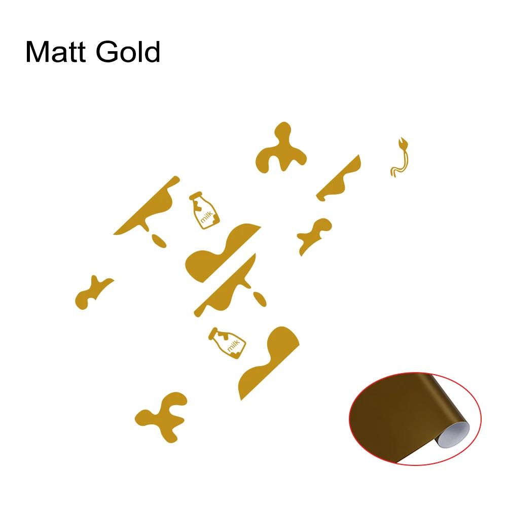 Car Sticker For MINI Cooper S R55 R56 F56 F55 F57 F60 R60 Countryman JCW Milk Element Style Vinyl Decals Auto Tuning Accessories Matt Gold
