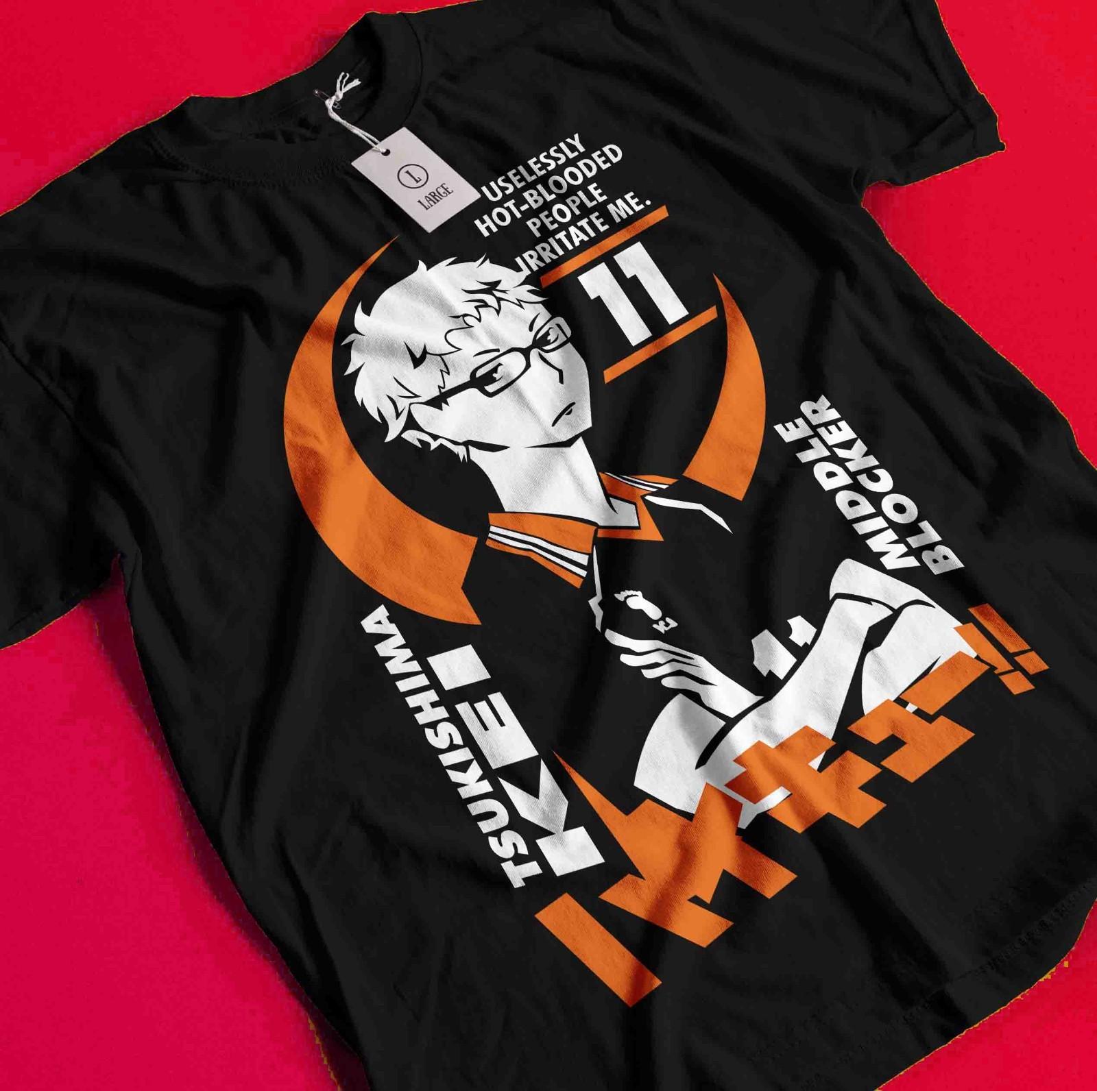 

Рубашка Haikyuu, футболка Shoyo Hinata, футболка Kuroo Kenma, Кагеяма Цукишима, аниме BB1259 2XL