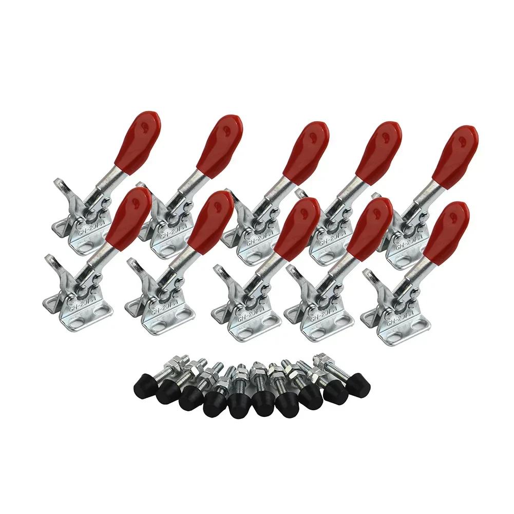 

10-PCS Toggle Clamp GH-201A Quick Release Hand Tool Toggle Clamp Horizontal Clip Sets Woodworking Heavy Duty Vertical Clamps China Mainland