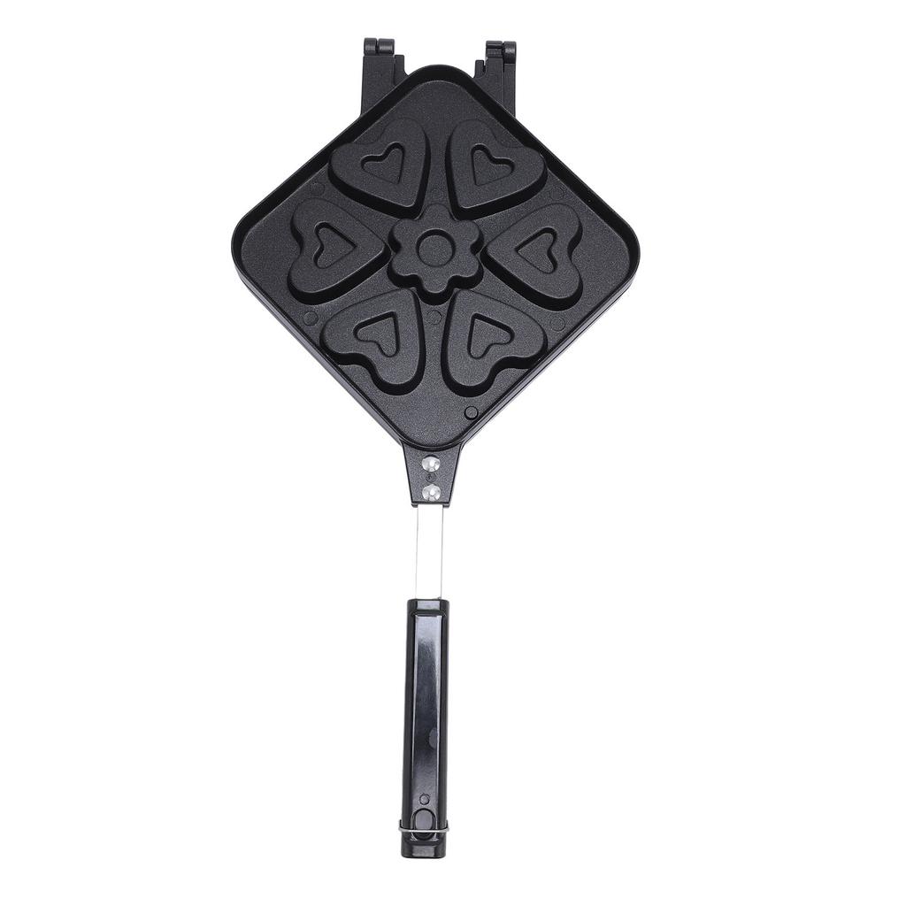 Heart Shape Waffle Maker Pan Non Stick Double Sided Baking Pan Breakfast Sandwich Maker Small Kitchen Appliances