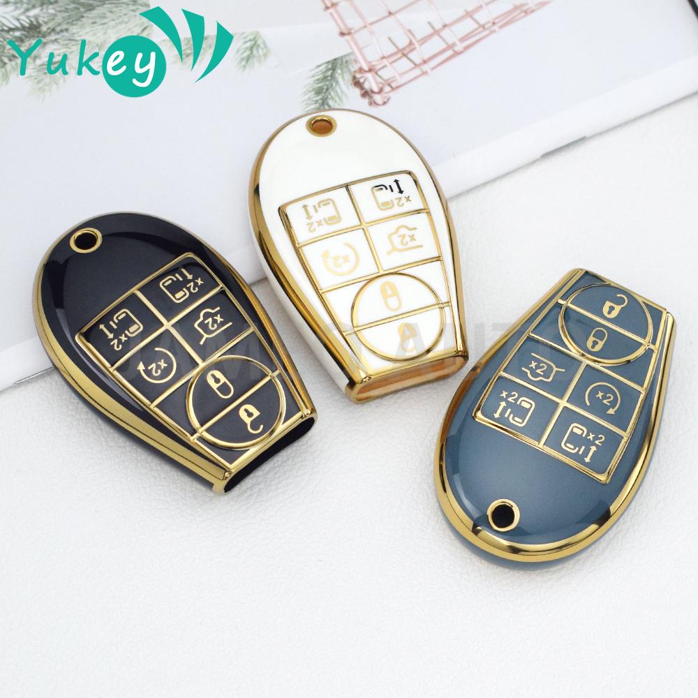 

Чехол для ключа автомобиля из ТПУ с 6 кнопками для Fiat Chrysler 300 Dodge JCUV Ddart Jeep Grand Cherokee Compass Patriot Protector