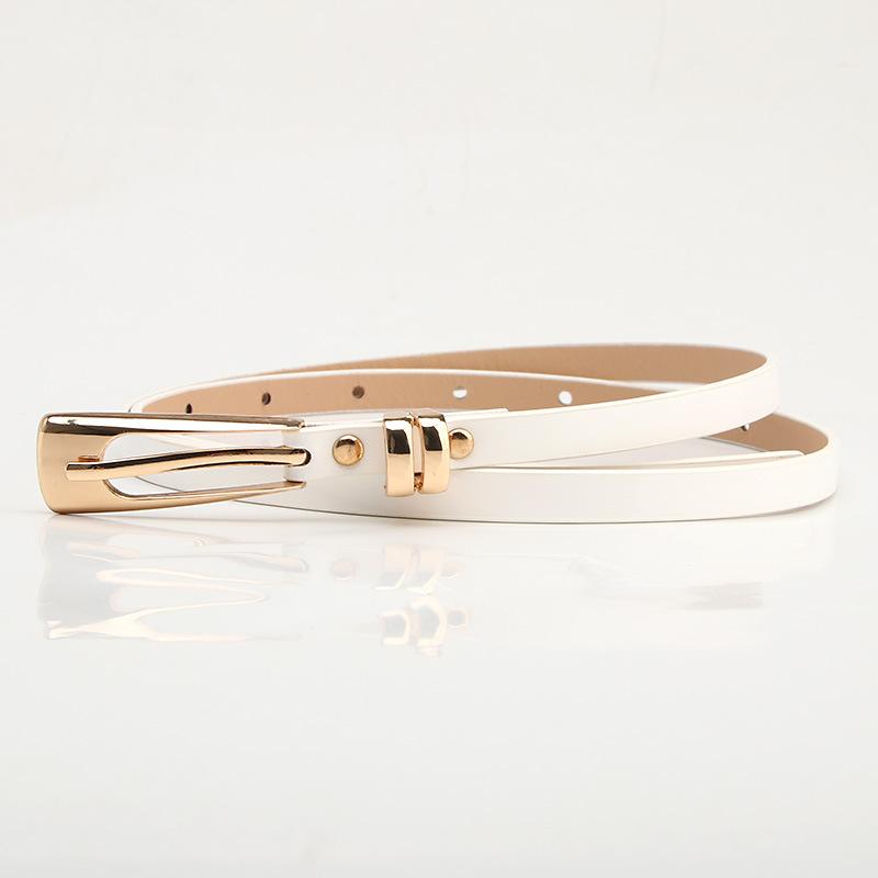 Женский тонкий ремень с пряжкой из сплава, модное и универсальное пальто, платье, декоративный тонкий ремень