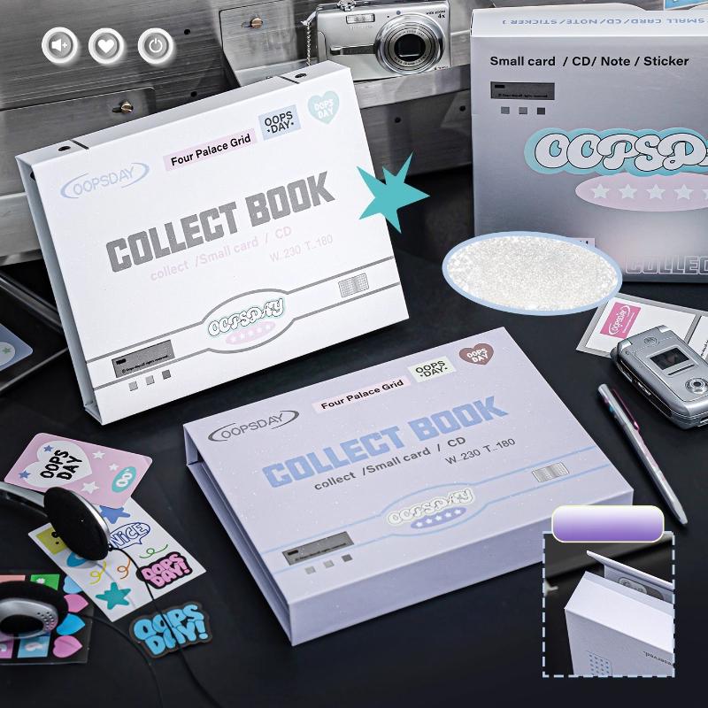 New Arrival Vintage DVD Photo Album Large Capacity Collection Book 3 Inch Kpop Idol Photocard Binder Shiny Card Holder Wholesale