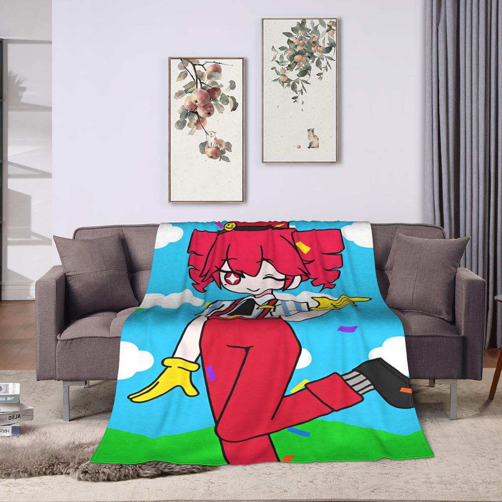 Kasane Teto Character Plush Blanket Students Flannel Throw Blanket For Couch Chair Super Soft Design Quality Bedspread