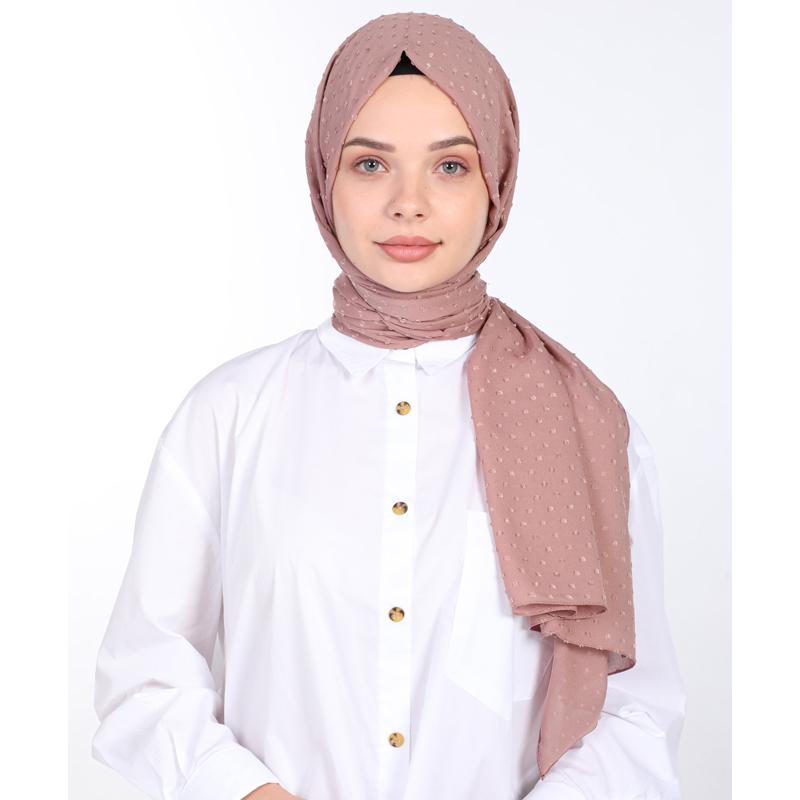 

Шифоновая Шаль Miray Pıtpıt Светло-Коричневый 85x190 света кофе