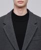 Musinsa Standard Wool Blend Melton Daddy Shoulder Oversized Blazer [Medium Grey]