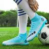 33-46 Men's High-top Football Shoes Are Laid-up Large-scale Children's Artificial Lawn AG Long Nail Football Boots Training Black Sneakers