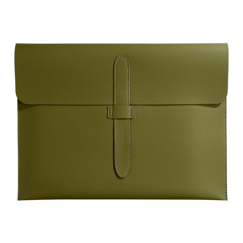 PU Leather Folder A4 Document Bag Business Briefcase Storage Enterprise Customization