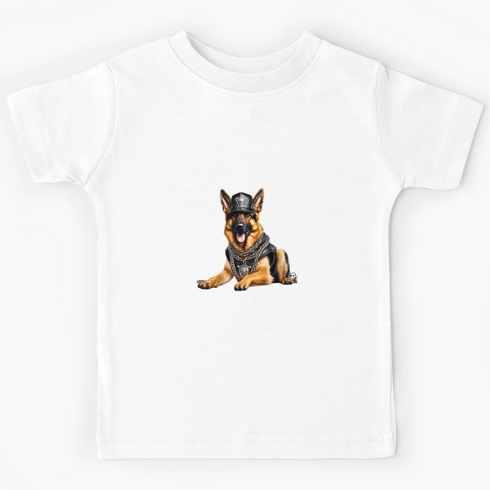 Heavy Metal Howler German Shepherd Kids T-Shirt 140