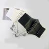 Female Corset Korean High Waist Dress Cummerbunds Waist Belt Butterfly Chain Female Waistband