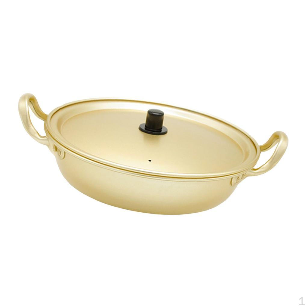 Корейский горшок для лапши - Супница из нержавеющей стали с крышкой 18cm