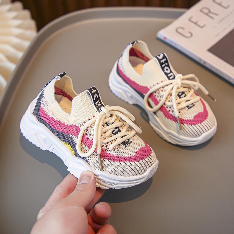 Boys Summer Net Shoes 2025 New Children's Mesh Breathable Dad Shoes Ultra-light Soft Sole Girls Sports Shoes