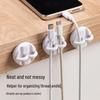 Magnetic Rotating Desktop Cable Organizer & Car Charger Clip